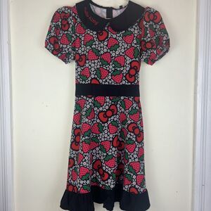 SANRIO Hello Kitty x Smak Parlour Strawberry Floral Fit & Flare Dress Size XS